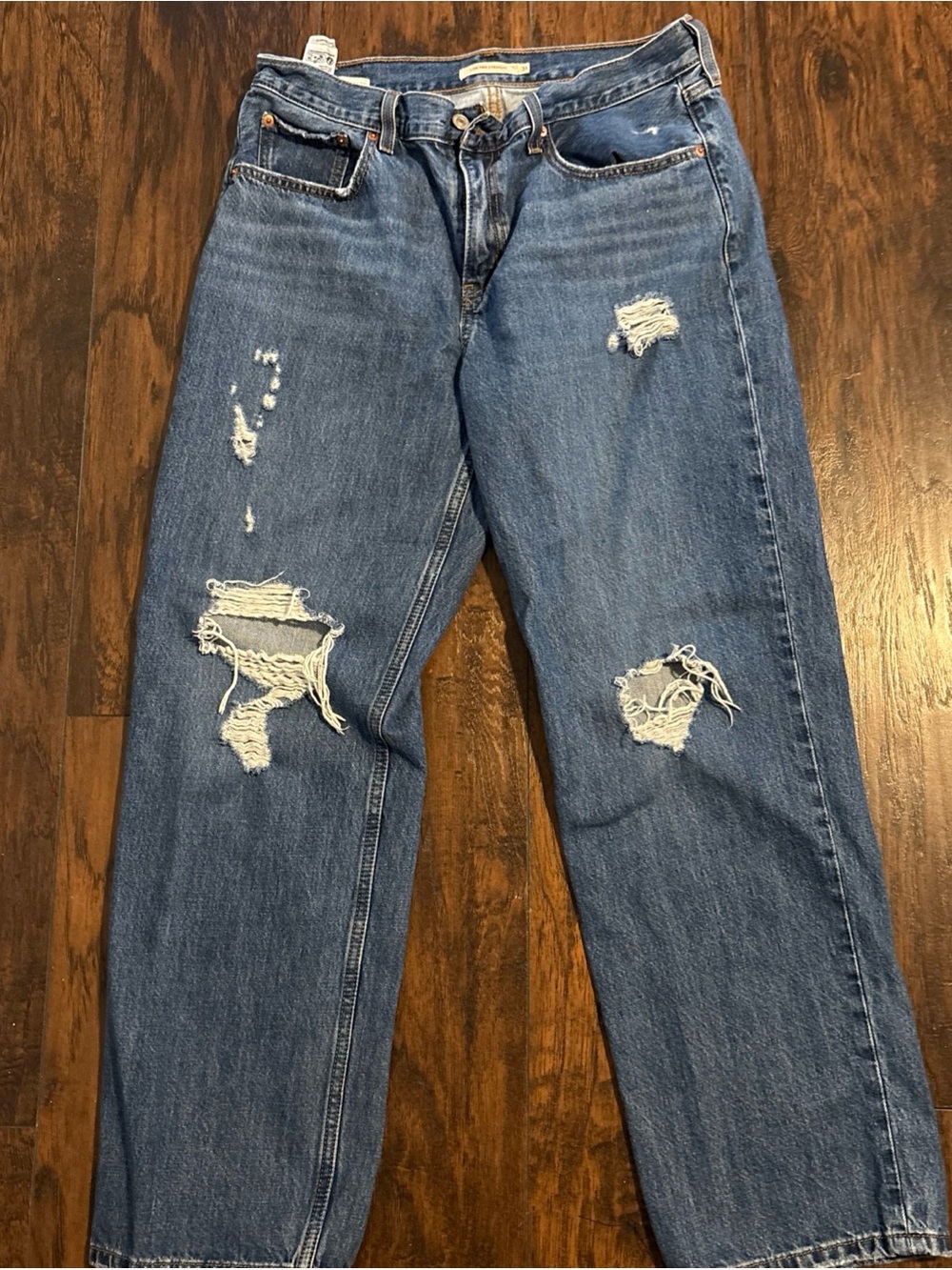 Levi’s low pro straight Distressed Blue Jeans - Classic Straight Fit